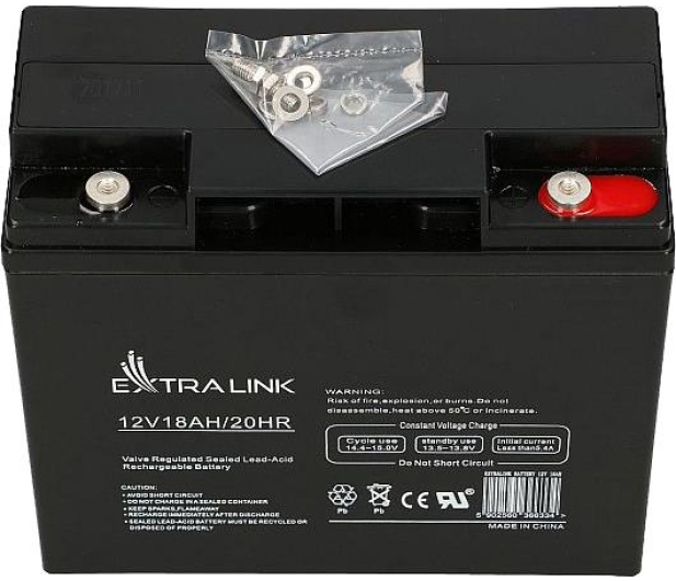 ExtraLink Akumulator AGM 12V 18AH - 1086650 - zdjęcie 2